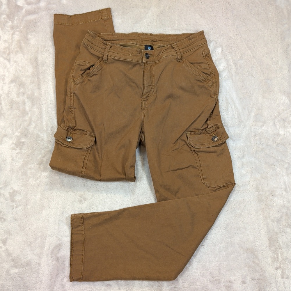 Kuhl Kultivatr Kargo Crop Women 2 REG Brown Cargo Pants Outdoor Gorpcore Hiking